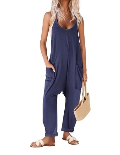 Ekouaer Women's Sleeveless Jumpsuit $10 + FS w/ Prime or orders $35+