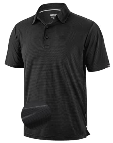 G Gradual Men's Grid Lightweight Dry Fit Golf Polo Shirt (Various) $12.95