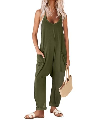Women’s Sleeveless Jumpsuit w/ Pockets Just $9.99 on Amazon