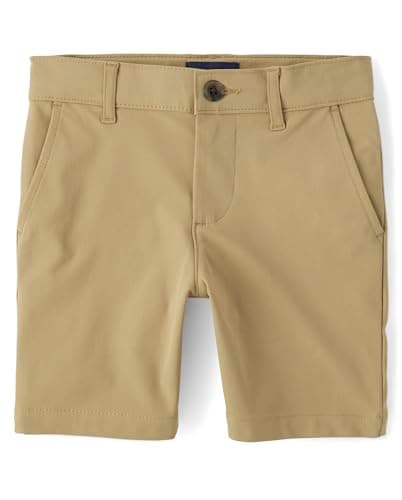 The Children's Place,Boys,Uniform Quick Dry Chino Shorts,Khaki,7