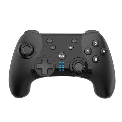 Saitake Wireless Switch Controller for Nintendo Switch/Switch 2/Lite/OLED/PC,Gamepad Supports Dual Vibration/6-Axis Gyroscope/Programmable/Turbo,Ergonomically Designed Precise Joystick