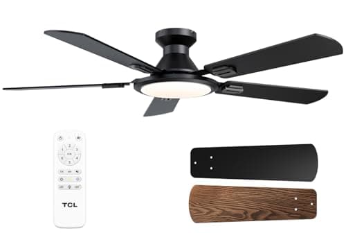 52" TCL Low Profile Ceiling Fan w/ 24W Dimmable Light & Remote Control (3 Colors) $70.20 + Free S&H