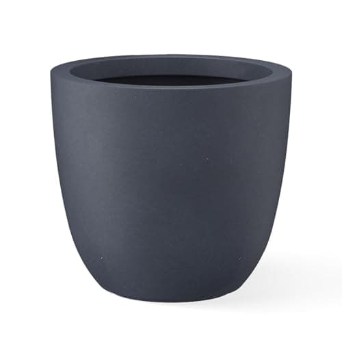 Kante 14 Inch Dia Round Concre...or Home Patio Garden, Charcoal