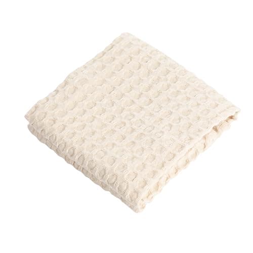Bloomingville Cotton Waffle Weave Tea Towel, Cream