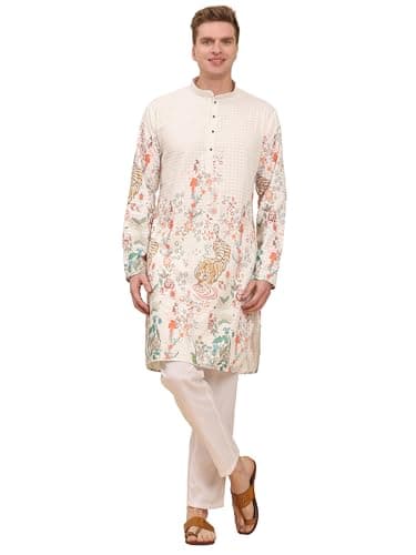 Pro-Ethic Style Developer Mens Indian Traditional Cotton Kurta Sets, Men Kurta Set Indian Wedding Dress New Outfit, Orange