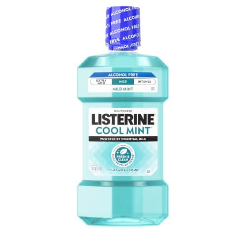 Select Accts: 33.8-Oz Listerine Cool Mint Alcohol-Free Mouthwash (Mild Mint) $3.60 w/ S&S