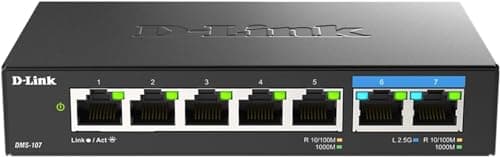 D-Link 7-Port 2.5GB Unmanaged Gaming Switch for $31 + free shipping