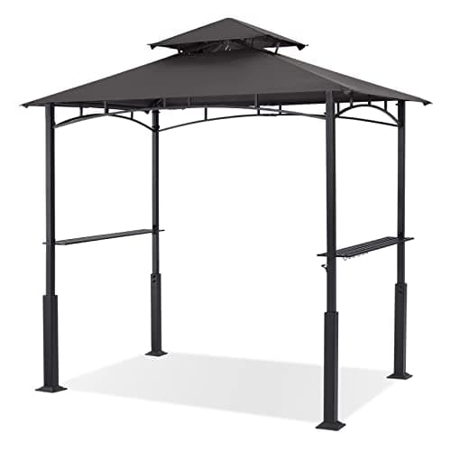 ABCCANOPY 8x5 Grill Gazebo BBQ...r with 2 LED Lights, Dark Gray