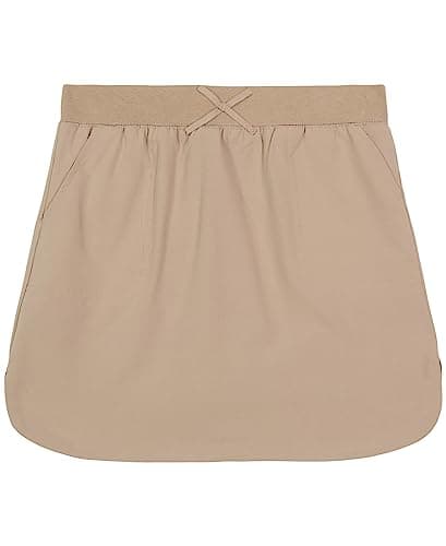 Nautica Big Girls School Uniform Performance Scooter, Khaki, 10