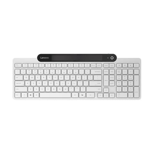 Lenovo 800 Self-Charging Bluet... Battery Free, Wireless, White