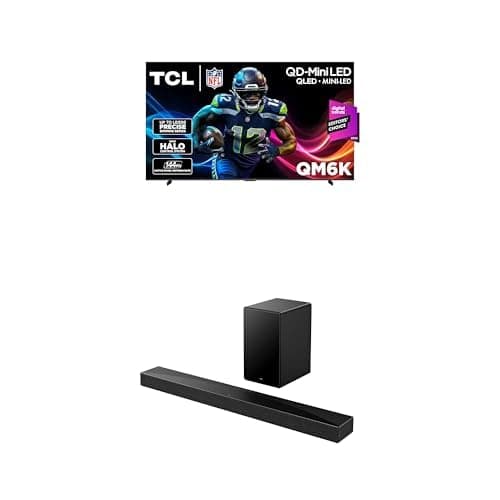 TCL 98-Inch QM6K QLED 4K Smart...nel Sound Bar with Dolby Atmos