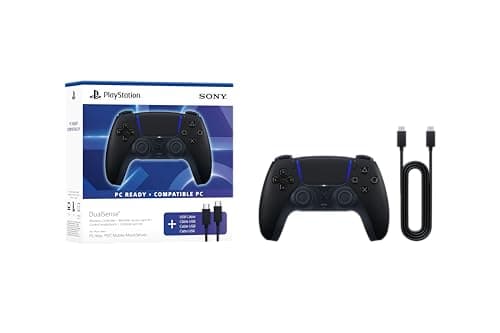 $54 | PlayStation DualSense Wireless Controller – Midnight Black + USB Cable for PC at Amazon