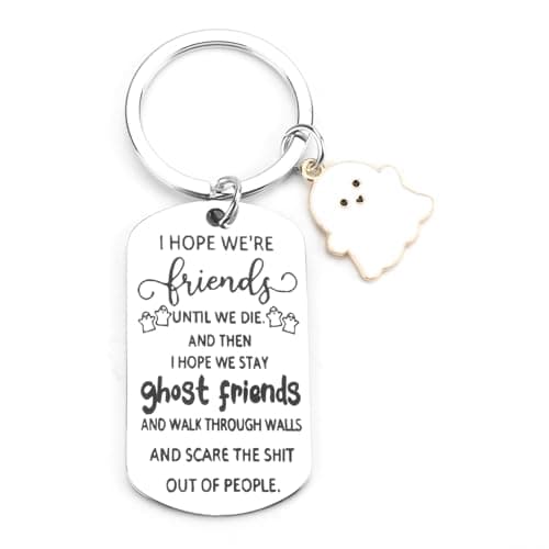 SHTALHST Friendship Keychain True Friendship Gifts for Women Inspirational Keychain for Best Friends Female