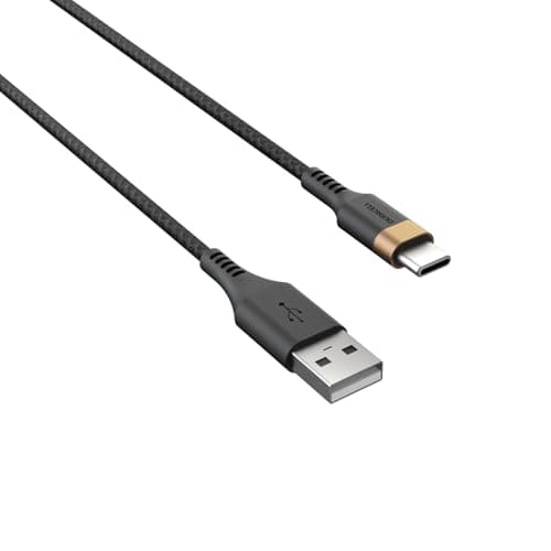 DURACELL USB-C to USB-A Charging Cable (5ft/1.5m), Fast Charging Cord, Type C Charger for iPhone 16, iPhone 15, Samsung Galaxy S24, S23, Note20, Google Pixel, iPad Air, Carplay, Tablets, & More(Black)