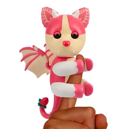 Adopt Me! x Fingerlings, Adopt Me! Strawberry Shortcake Bat Dragon, Legendary Interactive Pet with 40+ Sounds & Reactions (Ages 5+)