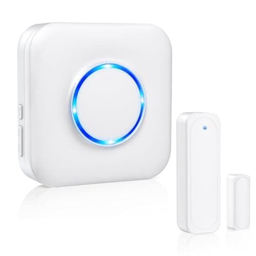 Satisure Wireless Door/Window Entry Alert Chime w/ Contact Sensor (600' Range, 58 Chimes) $4.98 + Free Shipping w/ Prime or on $35+