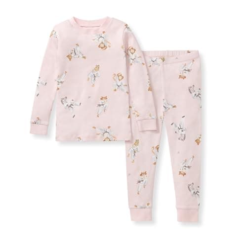 Burt's Bees Baby Girls Organic Cotton Pajamas, Toddler PJ Set, 2-PC