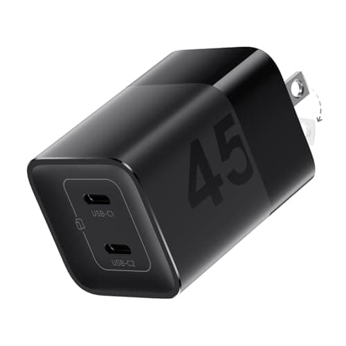 wegear 2-Port up to 45W USB C GaN Wall Charger $9