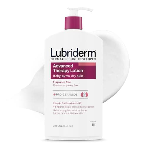 Select Accts: 32-Oz Lubriderm Advanced Therapy Fragrance-Free Lotion $5.40 w/ S&S
