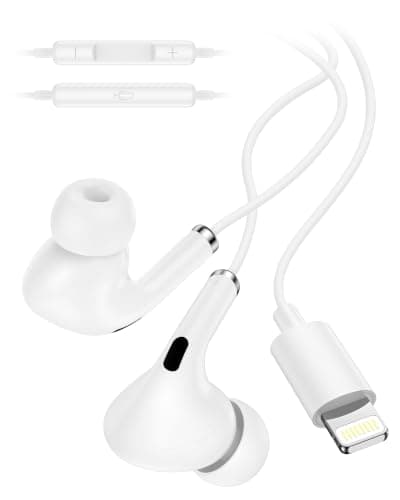 Wired Lightning Ear Buds for iPhone 14 13, Apple Pods Headphones Earphones