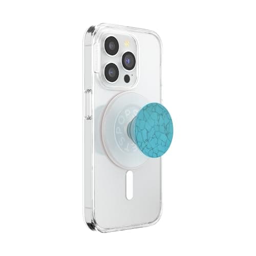 PopSockets Phone Grip for MagS...nd, Crystal - Accent Turquoise