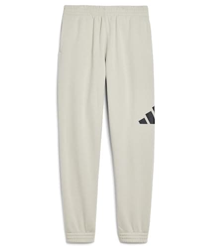adidas, Boys, Essential Big Logo Fleece Joggers (Big Kid), Wonder Alumina, Size: Large, Inseam: 29, Big Kid
