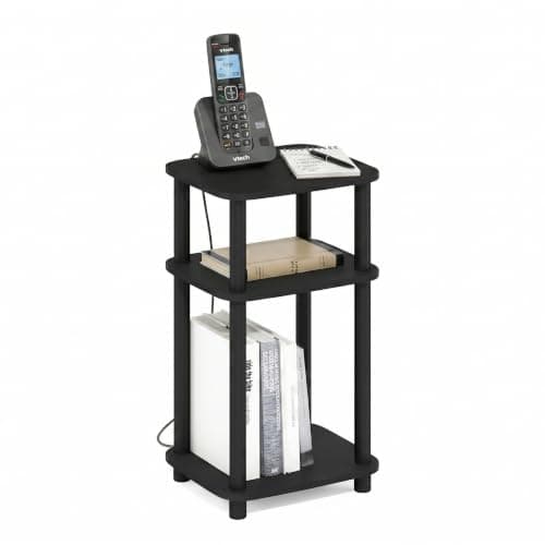 Furinno JUST 3-Tier Telephone ...iving Room, Bedroom, Americano