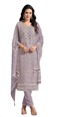 Shriva Fashion Ready to wear Indian Pakistani salwar kameez for Casual/wedding/party plus size suit for women (2848) (Purple, 44)