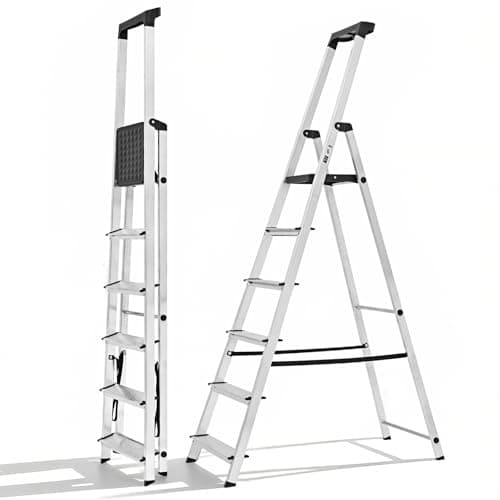 OLIXIS 6 Step Ladder, 330lbs F...Home Kitchen Courtyard Outdoor