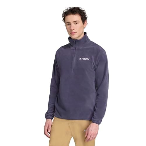 adidas Men's Terrex Multi Essentials Half-Zip Fleece Hiking Sweatshirt, Shadow Navy, XX-Large