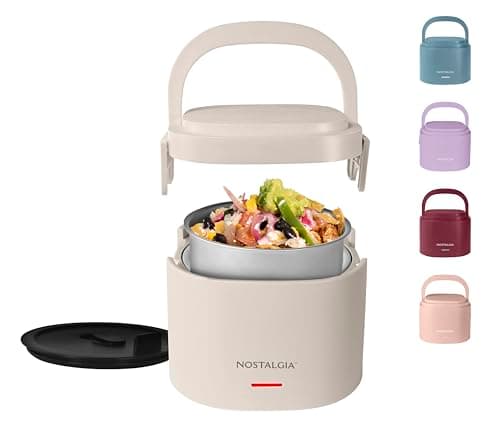 Nostalgia Portable Heated Lunc...le for Work & Travel – Oatmeal