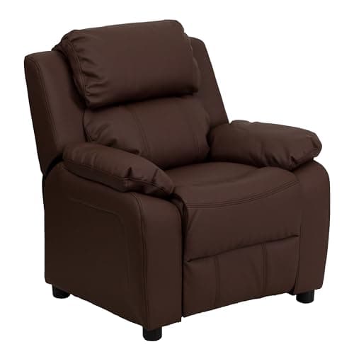 Flash Furniture Charlie Leathe... Supports up to 90 lbs., Brown
