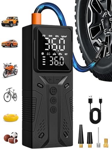 AIRSURE Portable 150PSI Cordless Air Compressor & Tire Inflator $11.39 + Free Shipping w/ Prime or on $35+