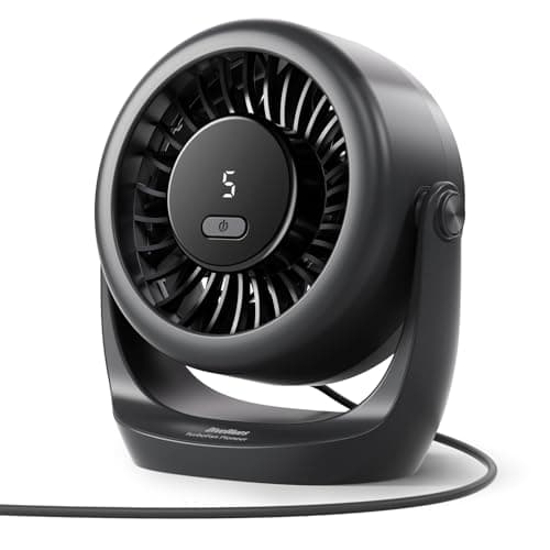 $8.49* | Diveblues 5-Speed USB Mini Desk Turbo Fan (Black or White) at Amazon