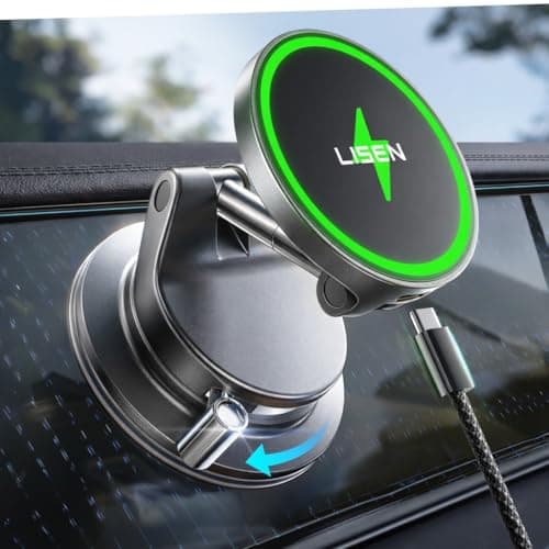 LISEN 15W MagSafe Car Mount Phone Charger w/ 3.3' USB-C Cord $15 AC Prime FS AMZ via NexaLevel