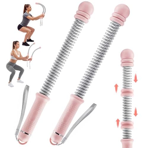 Adjustable Ropeless Battle Ropes for Home Gym-Cordless Training Rope Fitness Equipment for Men & Women,Portable Arm Exerciser Rope for Strength Building, HIIT and Low-Impact Aerobic Training (Pink)