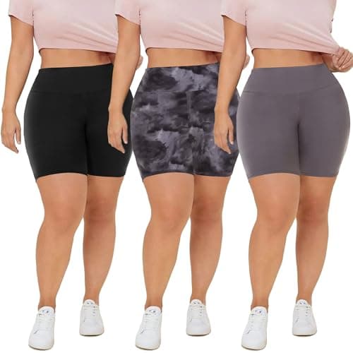 Women’s Plus Size Bike Shorts 3-Pack Just $12.59 on Amazon (Reg. $26)