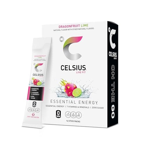 Prime Members: 14-Ct Celsius On-the-Go Powder Stick Packs (Dragonfruit Lime) $5.70 w/ S&S