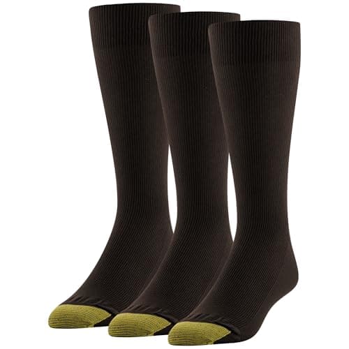 Goldtoe Men's Metropolitan Crew Dress Socks 3-Pack for $6 + free shipping w/ Prime