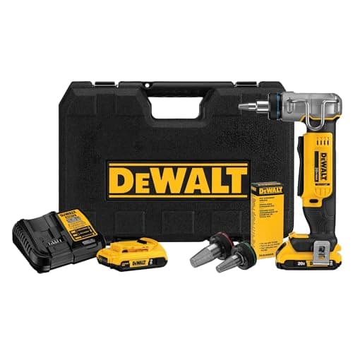 $383.80 | DEWALT 20V MAX* PEX Expander Tool Kit, 1-Inch (DCE400D2) at Amazon