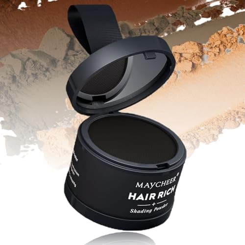 Hairline Powder for Women - Hair Rich Shading Powder, Magic Root Cover Up, Gray Hair Coverage Touch Up Hair Powders for Women & Men (Black 05)