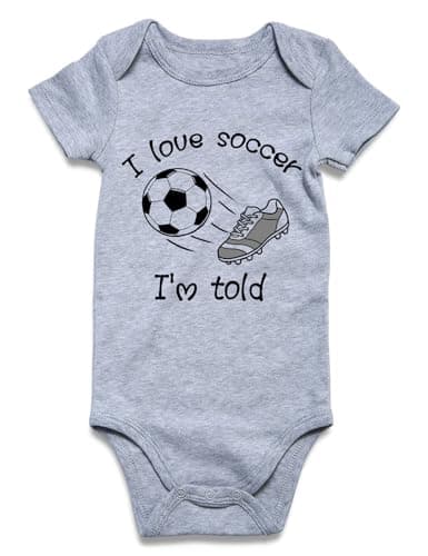 BFUSTYLE 0-3 Months Baby Boy Clothes Newborn Infant Outfit Cotton I Love Soccer Infant Baby Boy
