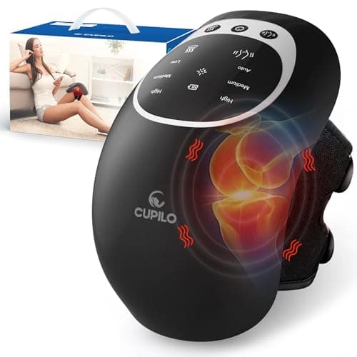 CuPiLo Rechargeable Cordless Knee Massager w/ Heat & Vibration (Black or White) $29.99 + Free Shipping
