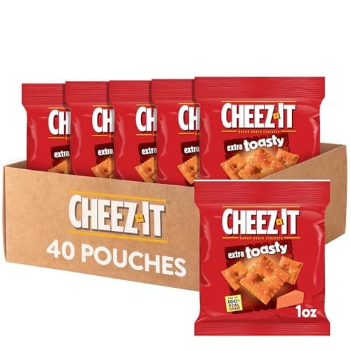 Select Accts: 40-Pk 1-Oz Cheez-It Cheese Baked Snack Crackers (Extra Toasty) $8.55 w/ S&S