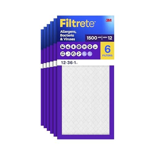 Filtrete 12x36x1 Air Filter, M... Size 11.68 x 35.68 x 0.78 in)