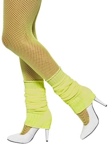 Smiffys Legwarmers,Yellow,One Size