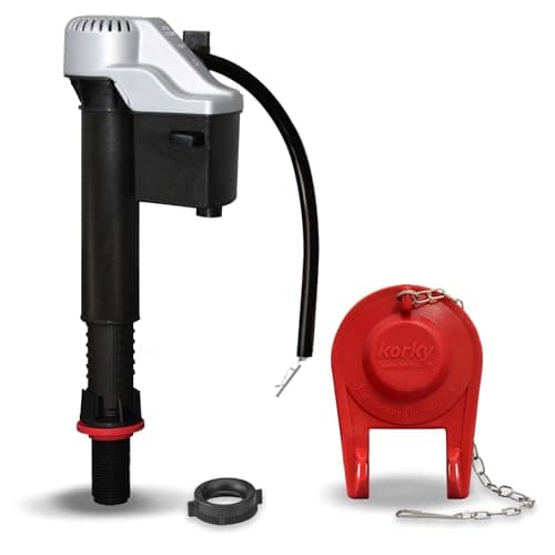 Korky 818MP QuietFILL® Platinu... 2" Toilet Flapper Kit, Silver