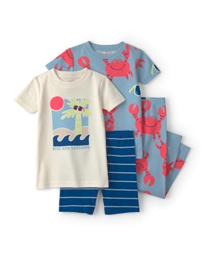 Carter's Boy 4-Piece Tight Fit Cotton Pajama Set, Multi, 2T
