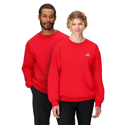 MARMOT Unisex Peaks Crew Sweatshirt, Team Red, Small