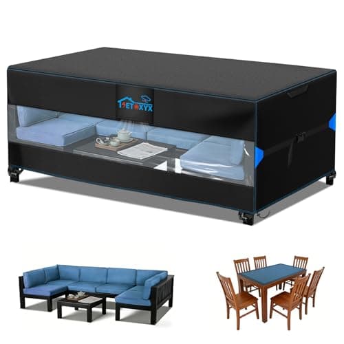 SETOXYX Patio Furniture Covers, 600D Oxford (110" L x 84" W x 28" H)